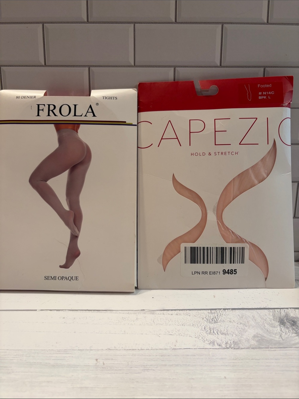 Frola & Capezio Tights Duo -  Pink and Red